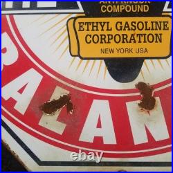 Vintage look Old Style White Eagle Gasoline Sign hot rod garage art Gas Oil Rust