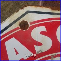 Vintage look Old Style White Eagle Gasoline Sign hot rod garage art Gas Oil Rust