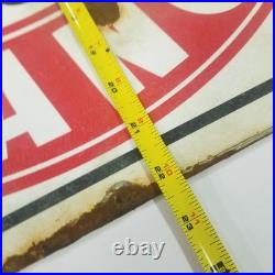 Vintage look Old Style White Eagle Gasoline Sign hot rod garage art Gas Oil Rust