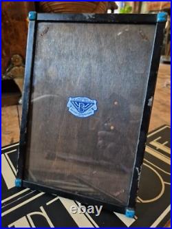 Vintage old Arts and Crafts style ARCO photo frame blue stones patent # Vintage old Arts and Crafts style ARCO photo frame blue stones patent #