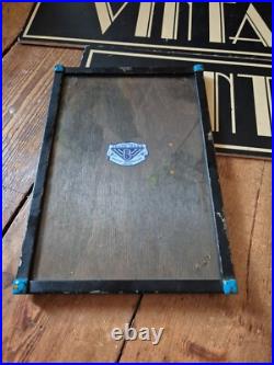 Vintage old Arts and Crafts style ARCO photo frame blue stones patent # Vintage old Arts and Crafts style ARCO photo frame blue stones patent #