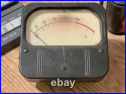 Vintage old-style Weston VU meter A-scale 4 x 4-1/4 Gates GE console