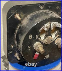 Vintage old-style Weston VU meter A-scale 4 x 4-1/4 Gates GE console