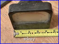 Vintage old-style Weston VU meter A-scale 4 x 4-1/4 Gates GE console