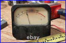 Vintage old-style Weston VU meter A-scale 4 x 4-1/4 Gates GE console