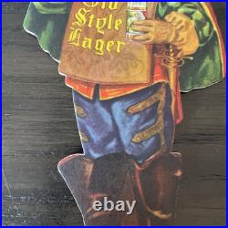 Vtg 1930's Old Style Lager Beer Heileman Grenadier Cardboard Bar Sign 8 Lot X5