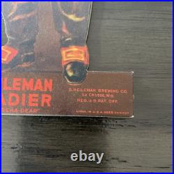 Vtg 1930's Old Style Lager Beer Heileman Grenadier Cardboard Bar Sign 8 Lot X5