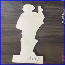 Vtg 1930's Old Style Lager Beer Heileman Grenadier Cardboard Bar Sign 8 Lot X5