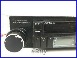 Vtg ALPINE 7162 Tape deck AM/FM Radio Knob Shaft Style Old School Porsche Tested