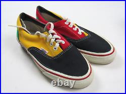 Vtg NOS 1992 Vans Style #95 4-Tone Rasta Made In USA Men's 7 Women's 8.5 90s