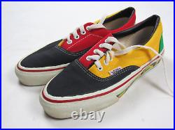 Vtg NOS 1992 Vans Style #95 4-Tone Rasta Made In USA Men's 7 Women's 8.5 90s