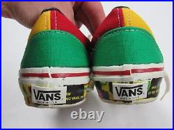 Vtg NOS 1992 Vans Style #95 4-Tone Rasta Made In USA Men's 7 Women's 8.5 90s