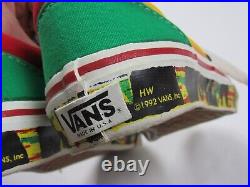 Vtg NOS 1992 Vans Style #95 4-Tone Rasta Made In USA Men's 7 Women's 8.5 90s