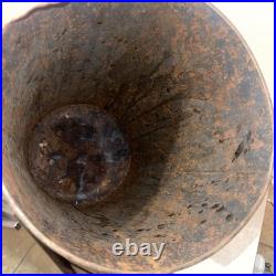 Vtg Old Style Beer Metal Trash Can Heileman's Wisconsin 20 Tall 9.5 Diameter