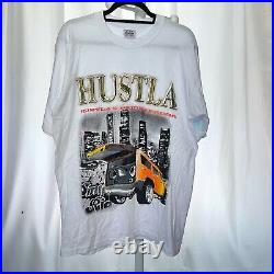 Vtg Urban Street Wear Hustla T Shirt Yellow HYPHY Pimped Hood Tee Sz XL Tall