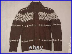 WOW Abercrombie Hollister Vintage Old Style Men Jacket Cardigan Sweater Coat S