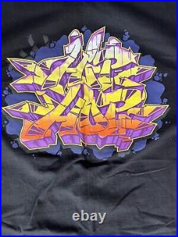 WST WildStyle Technicians Black Vintage HIP HOP Graffiti Shirt Size 2XL XXL