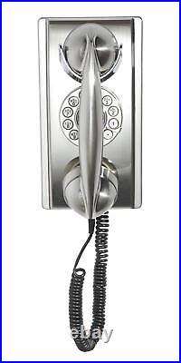 Wall Phone Vintage Retro Wall Mounted Telephone Old School Rotary Style Corded