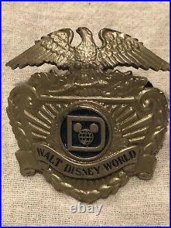 Walt Disney World. Security Badge And Hat Rare Old Style Vintage Rare