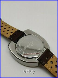Watch brown dial ESKA vintage style N. O. S New old stock bullhead