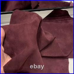 Women's Red Suede Leather Jacket Vintage Style Classic Old Money Soft Suede Coat Women's Red Suede Leather Jacket Vintage Style Classic Old Money Soft Suede Coat