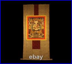 Wonderful Tibet Tibetan Vintage Old Buddhist Early Style Thangka Mahavairocana