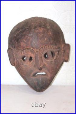 Wooden Wall Mask Antique Vintage Old Style Decorative Halloween Gifts