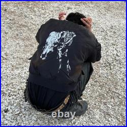 Zipper Jacket Men Vintage Old HighStreet Punk Style Fashion Trend Cotton Jacket