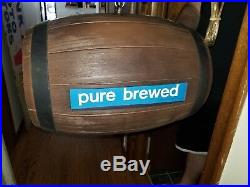 (vtg) Old Style Beer Barrel Spinning Moton Moving Light Up Bar Sign (nos) Rare